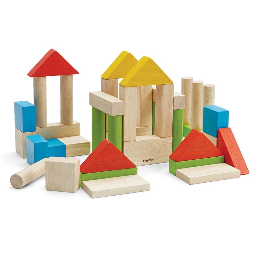 Plan Toys - Colorful 40 Unit Blocks