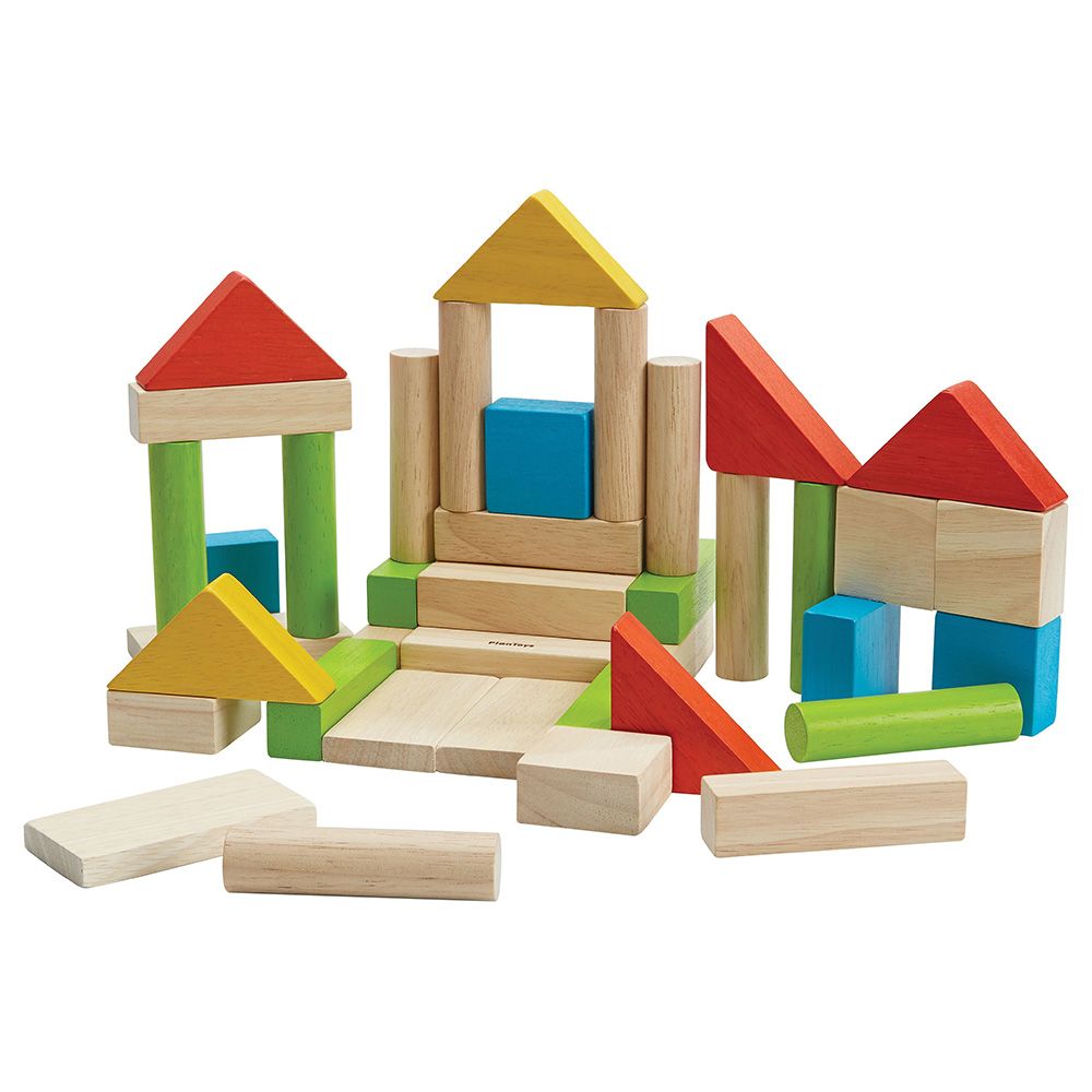 Plan Toys - Colorful 40 Unit Blocks