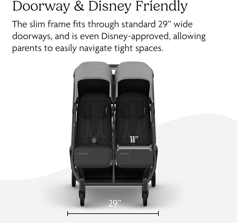 Uppababy - Minu Duo Double Stroller Greyson - Charcoal Melange